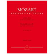 Mozart, W. A.: Einzelsätze für Violine und Orchester KV 261, 269 (261a), 373 