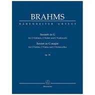 Brahms, J.: Sextett für zwei Violinen, zwei Violen und zwei Violoncelli G-Dur Op. 36 