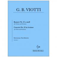 Viotti, G.B.: Konzert Nr. 22 a-Moll für Violine und Orchester 