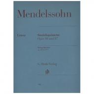 Mendelssohn Bartholdy, F.: Streichquintette Nr. 1 Op. 18, Nr. 2 Op. 87 