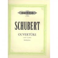 Schubert, F.: Ouvertüre c-Moll D8 für Streichquintett 