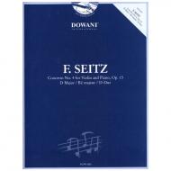 Seitz, F.: Violinkonzert Nr. 4 Op. 15 D-Dur (+CD) 