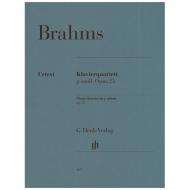 Brahms, J.: Klavierquartett g-Moll, Op. 25 Urtext 