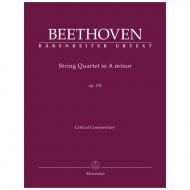 Beethoven, L. van: Streichquartett Op. 132 a-Moll - rapport critique 