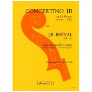 Bréval, J. B.: Concertino Nr. 3 A-Dur 