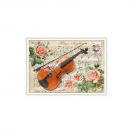 Carte postale Vintage Violin 