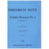 Seitz, F.: Schülerkonzert Nr. 3 Op. 12 g-Moll 