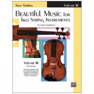 Applebaum, S.: Beautiful Music for two String Instruments Vol. 3 – Violin 