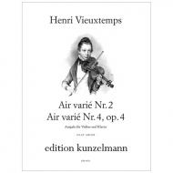 Vieuxtemps, H.: Air varié Nr.2 und Air varié Nr.4 op.4 