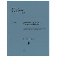 Grieg, E.: Sämtliche Werke für Violine und Klavier 