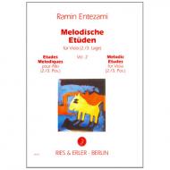 Entezami, R.: Melodische Etüden für Viola Band 2 