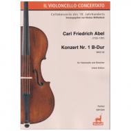 Abel, C. F.: Konzert Nr. 1 B-Dur WKO 52 