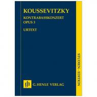 Koussevitzky, S.: Kontrabasskonzert Op. 3 