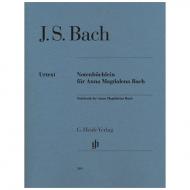 Bach, J. S.: Notenbüchlein für Anna Magdalena Bach 1725 