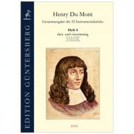 Du Mont, H.: Gesamtausgabe der 32 Instrumentalstücke - Heft 4 (drei- und vierstimmig) 