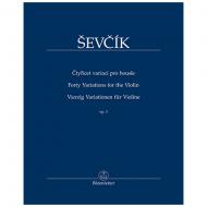Ševcík, O.: Vierzig Variationen Op. 3 