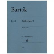 Bartók, B. : Etüden Op. 18 
