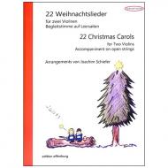 22 Weihnachtslieder für 2 Violinen 