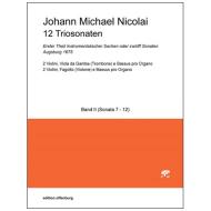 Nicolai, J. M.: 12 Triosonaten Band 2 (Nr. 7-12) 