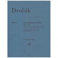 Dvořák, A.: Quatuor à cordes Op. 96 en Fa majeur »Américain« 