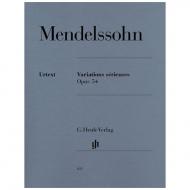 Mendelssohn Bartholdy, F.: Variations sérieuses Op. 54 