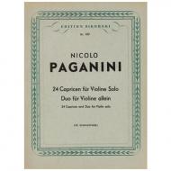 Paganini, N.: 24 Capricen: für Violine solo 