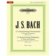 Bach, J. S.: Zwei- und dreistimmige Inventionen 