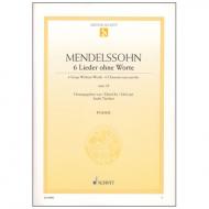Mendelssohn Bartholdy, F.: 6 Lieder ohne Worte Op. 38 