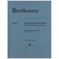 Beethoven, L. v.: Sonate pour piano n° 29 en Si bémol majeur op. 106 (Hammerklavier) 