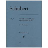 Schubert, F.: Streichquartett G-Dur Op.posth.161 D887 