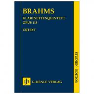 Brahms, J. : Klarinettenquintett Op. 115 h-Moll 