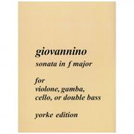 Giovannino, L. L.: Kontrabasssonate F-Dur »del Violone« 