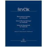 Ševčík, O.: Schule der Bogentechnik für Violoncello Op. 2 Heft III und IV 
