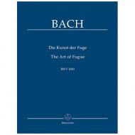 Bach, J. S.: Die Kunst der Fuge BWV 1080 – Anhang: Choral »Vor deinen Thron tret ich hiermit« 