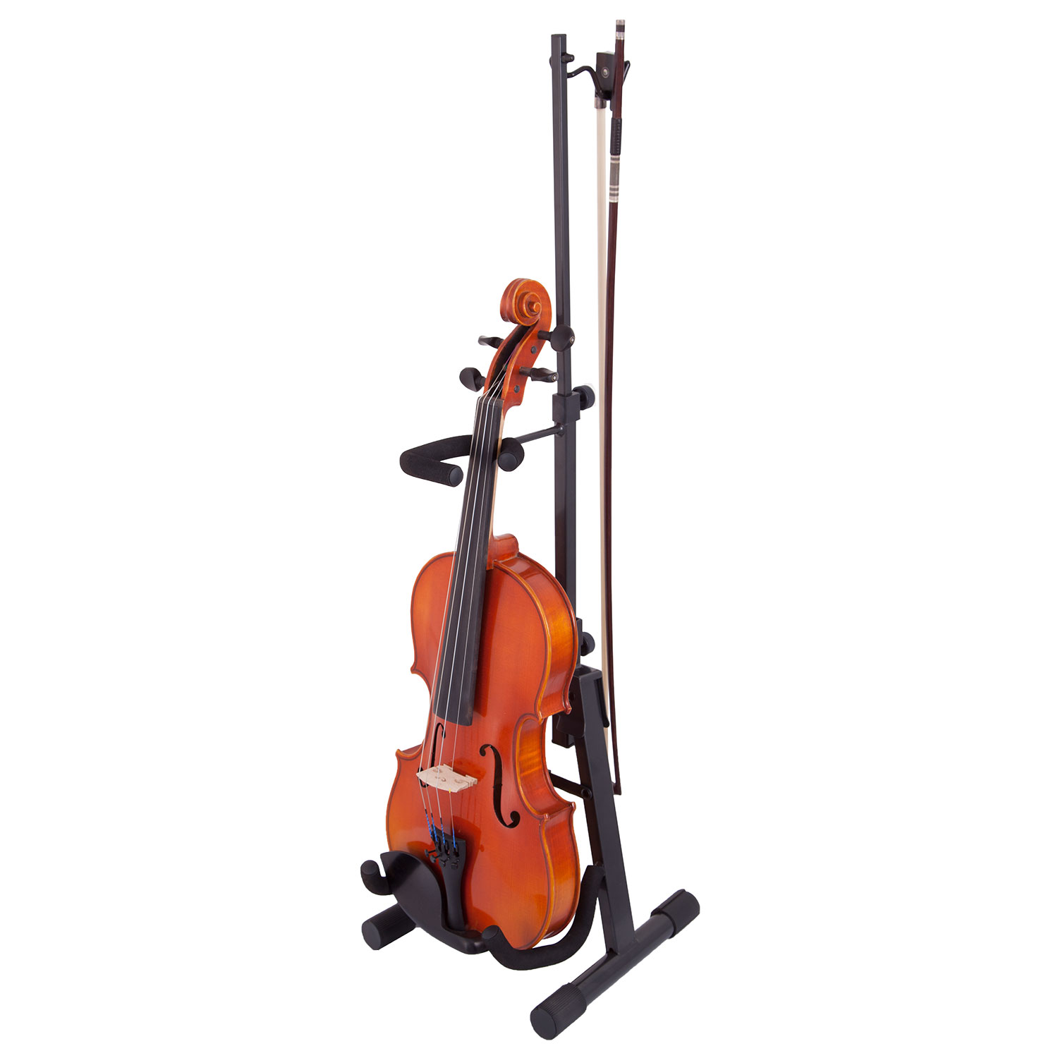 Support De Violon Pliable En Bois - Léger, Portable, Antidérapant - Dimensions 40x25 Cm, Couleur Café