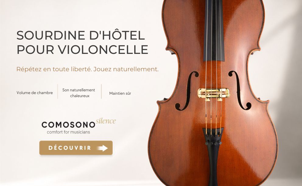 COMOSONO Silence Sourdine d'hôtel pour violoncelle >